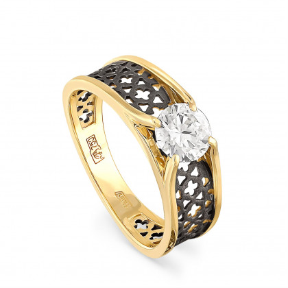 Эксклюзивное кольцо из золота с бриллиантом
